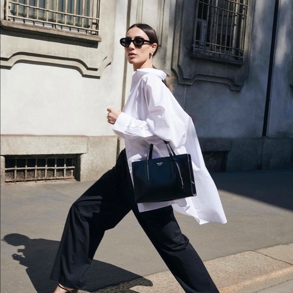 Zara Tops - Zara Premium Oversized White Shirt in Ecru